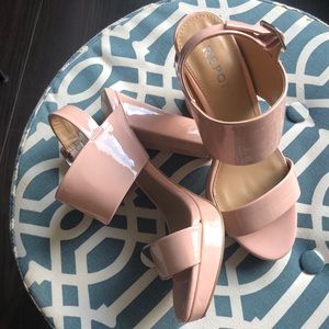 Report Blush Patent Leather Platform Heel